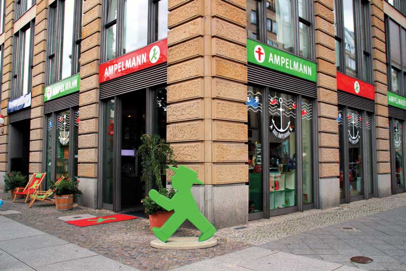 Tienda de Ampelmännchen en Berlín.