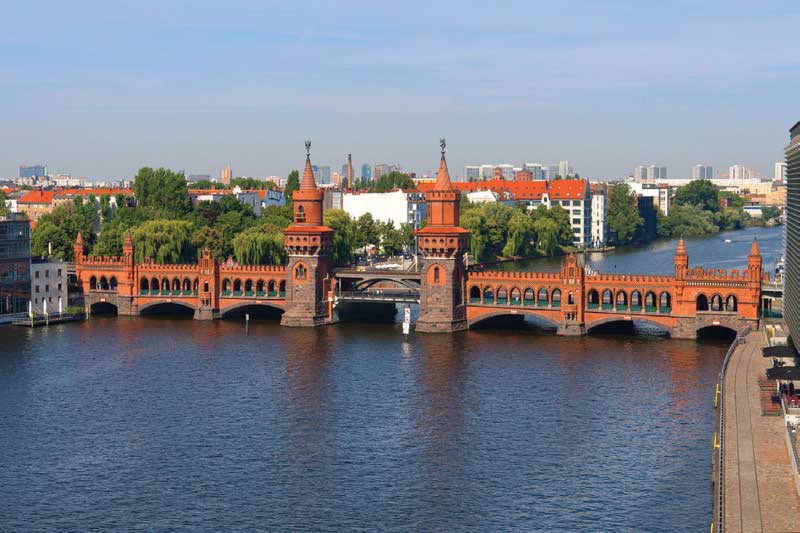 Oberbaum bridge in Berlin. 
