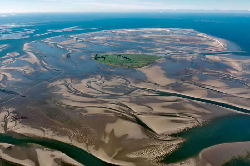 The Wadden Sea, a UNESCO World Heritage Site.
