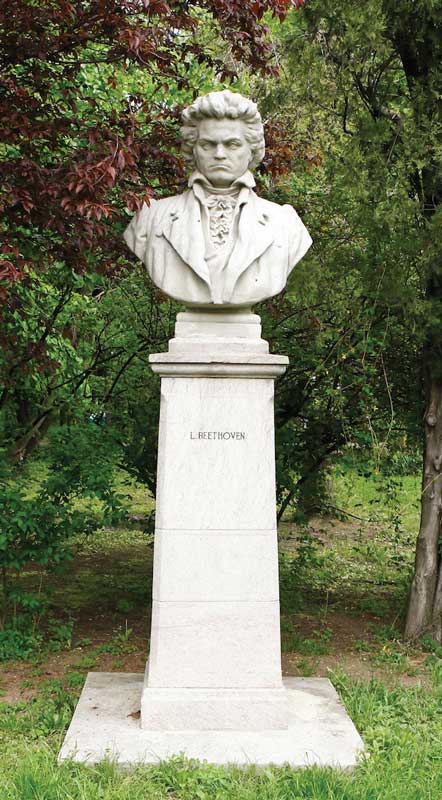 Busto de Beethoven en Rumanía.