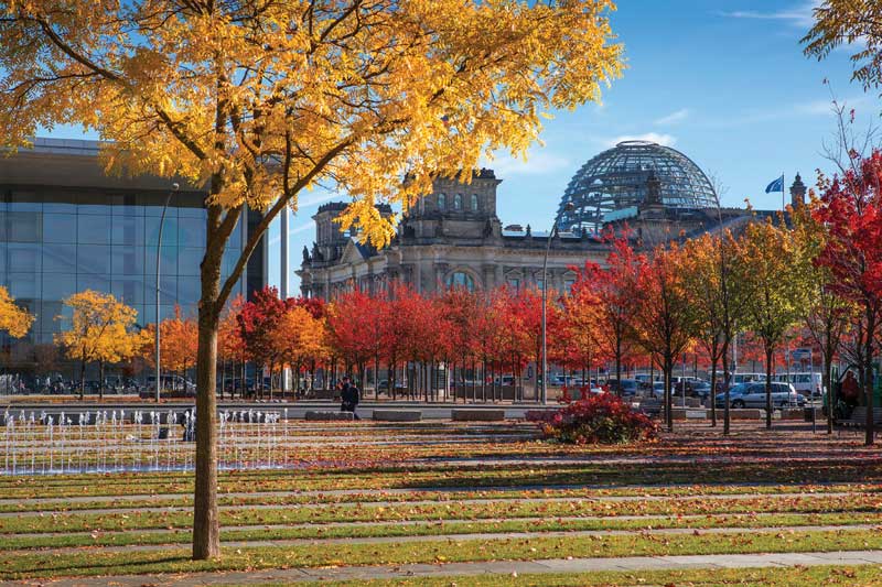  Es muy notorio el cambio de estaciones en Berlín, con un colorido otoño. 