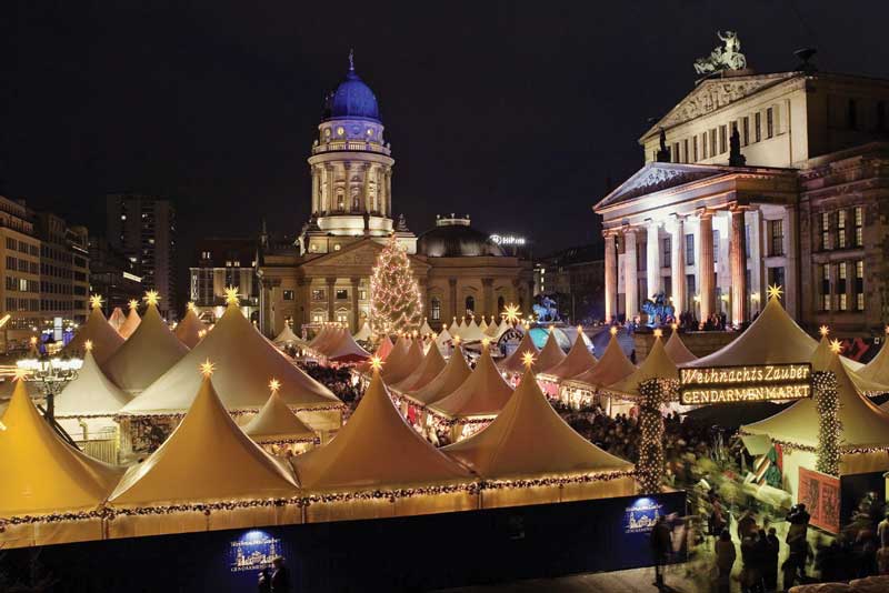 En invierno abundan los mercados navideños en Berlín.
