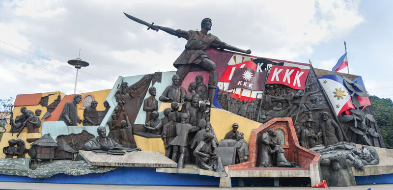 Monument to society Katipunan and it´s founder Andres Bonifacio at Manila, Philippines.