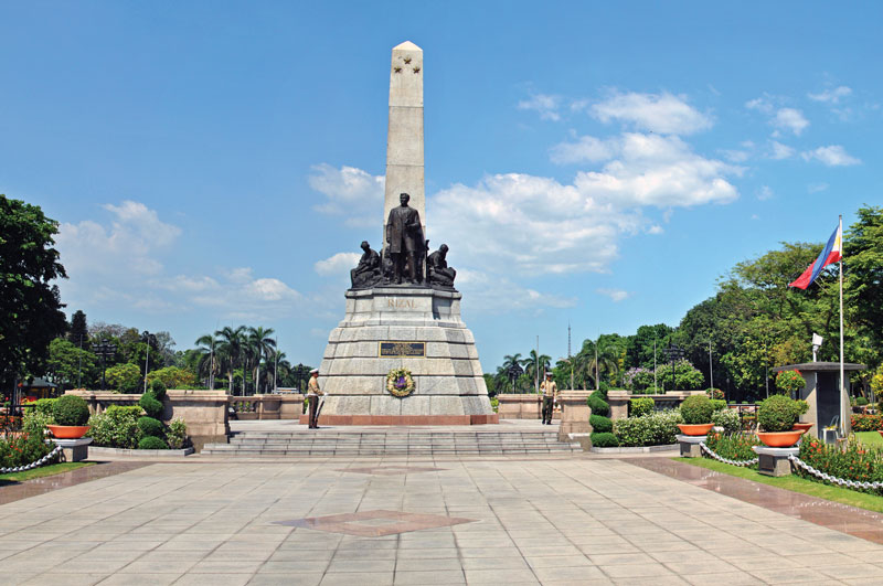 Rizal Monument at the Luneta Park. 
