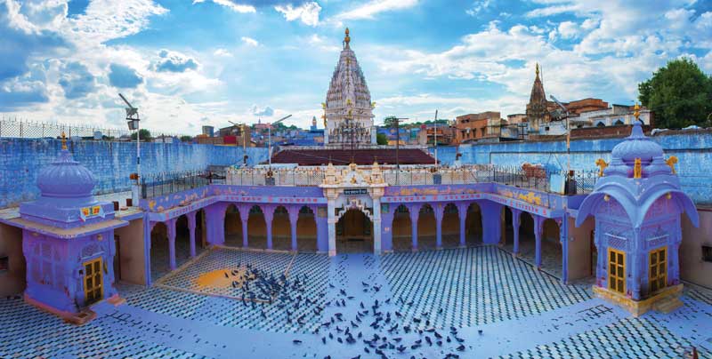 Los templos hindúes de Jodhpur son un remanso de color. 
