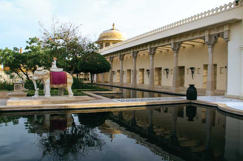  Hotel Oberoi Udaivilas en Udaipur, India. 