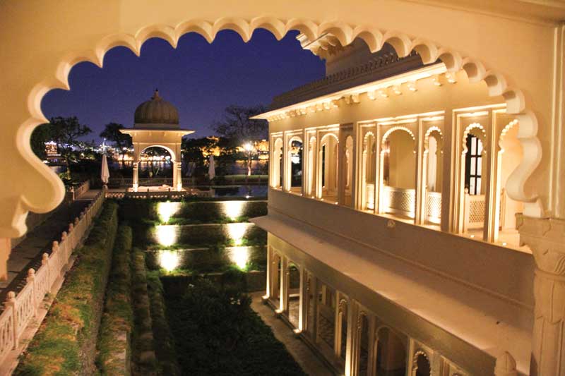 Cada rincón de los palacios ofrece una vista única de la India. 