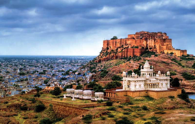 Jodhpur, the”Blue City” of Rajasthan, India.
