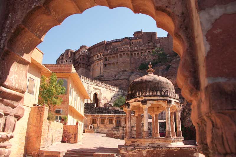  Mehrangarh Fort in Jodhpur, India. 