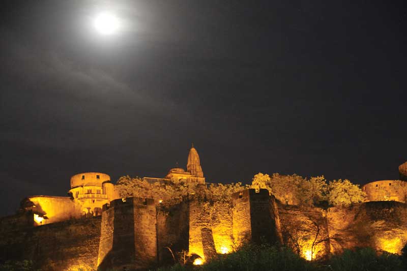 Las noches en Jaipur, Rajastán, India.
