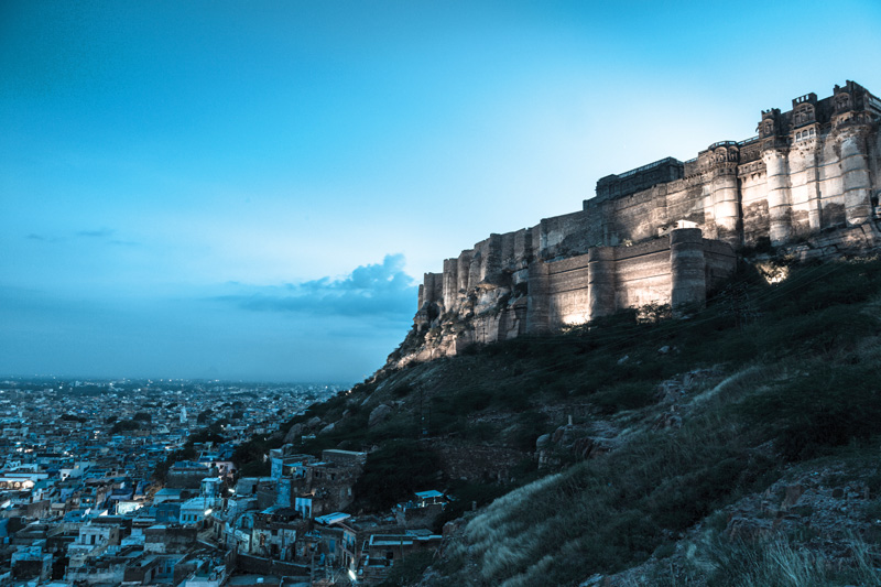 Mehrangarh Fort, Jodhpur, Rajasthan, India.