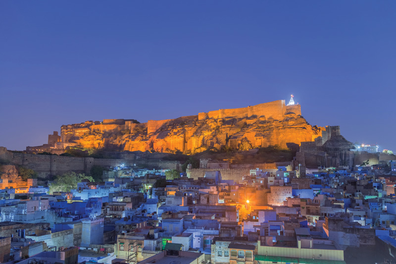 Jodhpur, the blue city of Rajasthan, India.