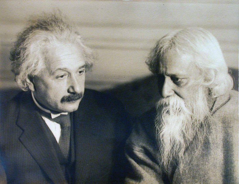 Tagore y Albert Einstein. 