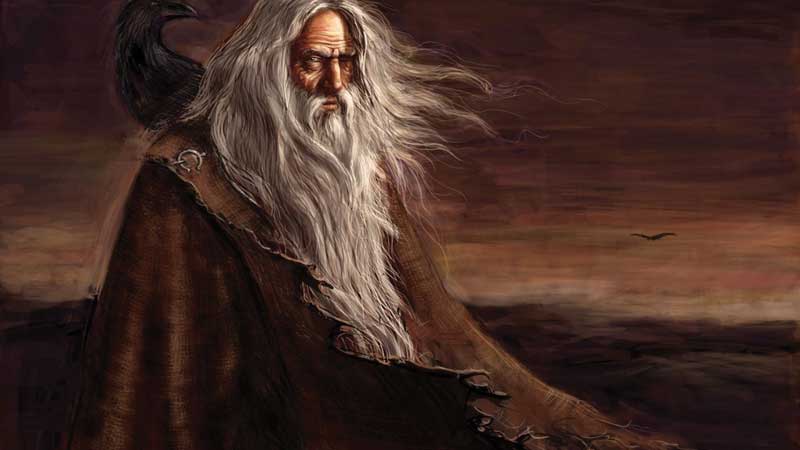 Odin, god of Vikings.
