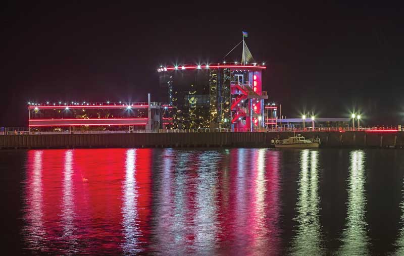 Different views of Baku Boulevard.