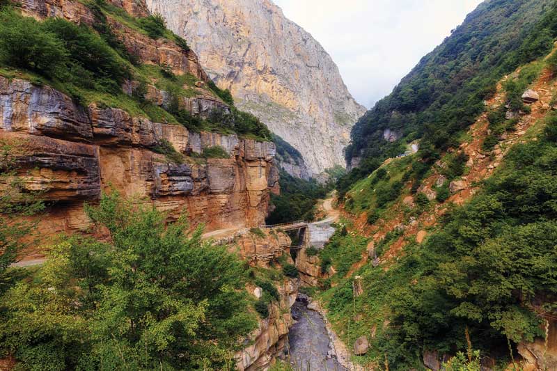 Caucasus montains in Guba.