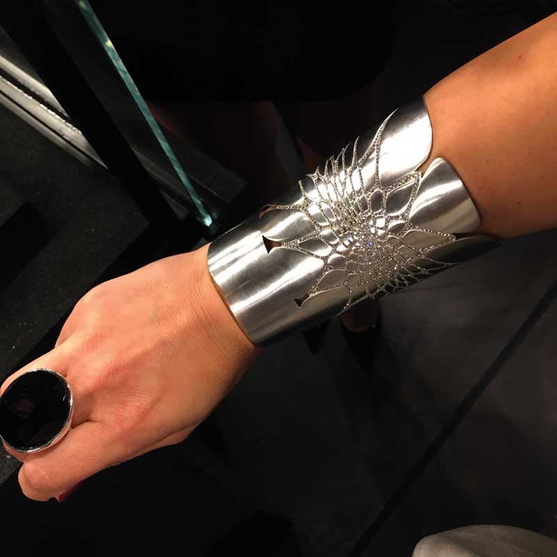 The Zaha Hadid Cuff in Collaboration with AWMouzannar At Qirdala in Kuwait | Jewelry Design.