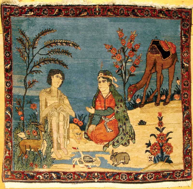 Azerbaijani art based on the Layla and Majnum, novel of Nezamí Ganjaví. 