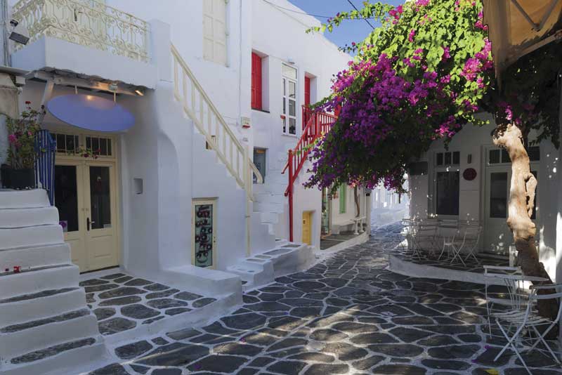 Calles de Mykonos.
