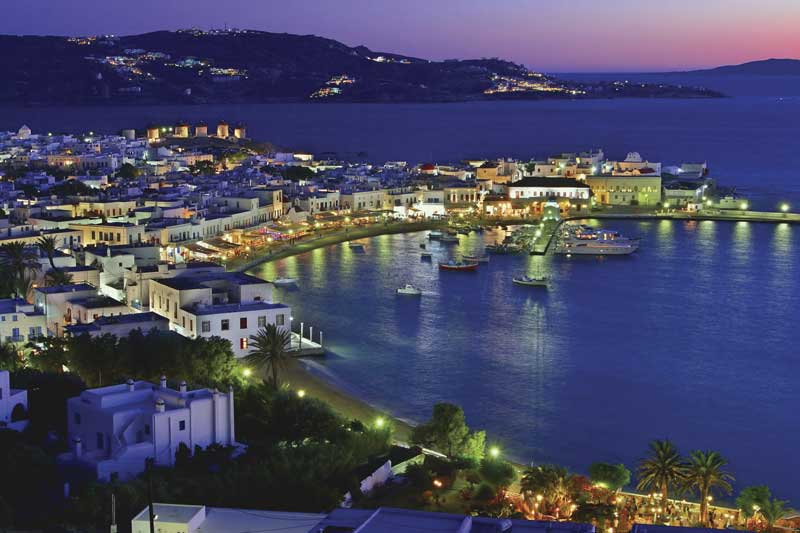 The Mykonos Port.