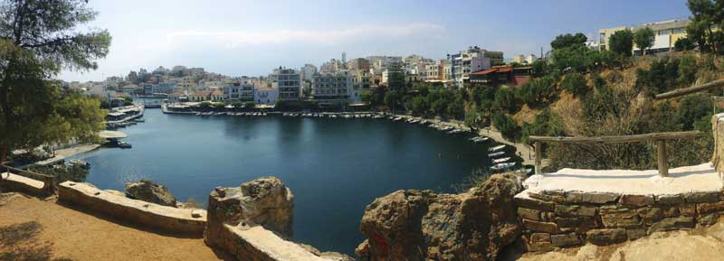 The costal town of Agios Nikolaos.