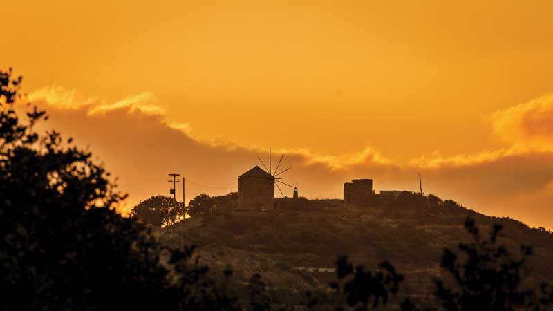 Molinos de viento en Kea.