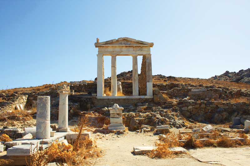 Delos se ha convertido en un museo al aire libre.
