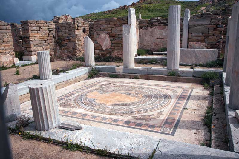 Ruinas de la Mansión de Cleopatra en Delos.