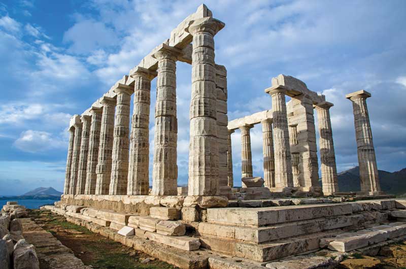 Temple of Poseidon at Cape Sounion.