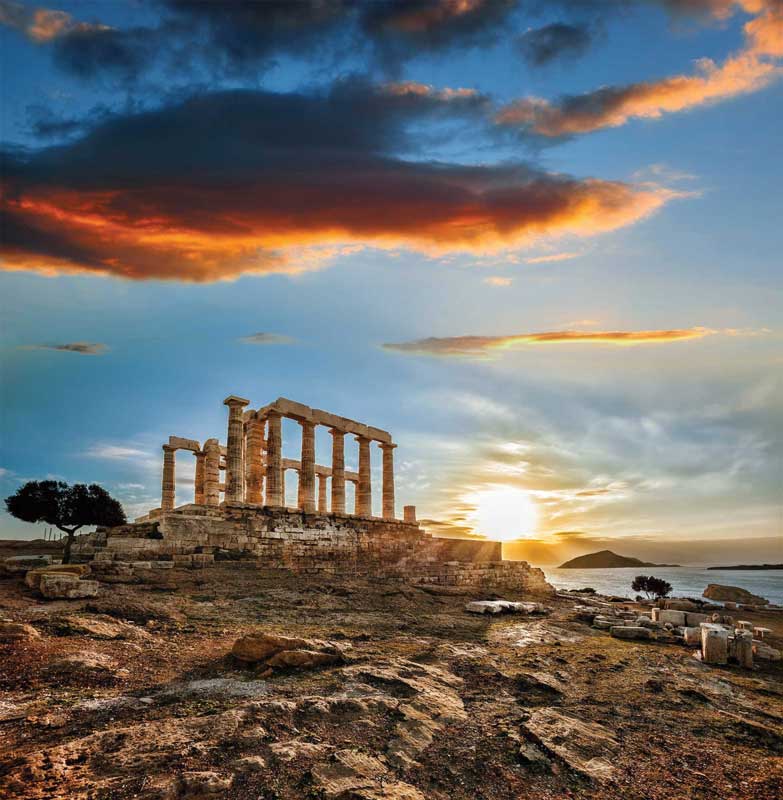 Temple of Poseidon at Cape Sounion.