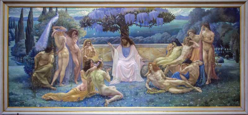 Plato School, oil on canvas, Jean Delville, Musée d’Orsay, Paris.