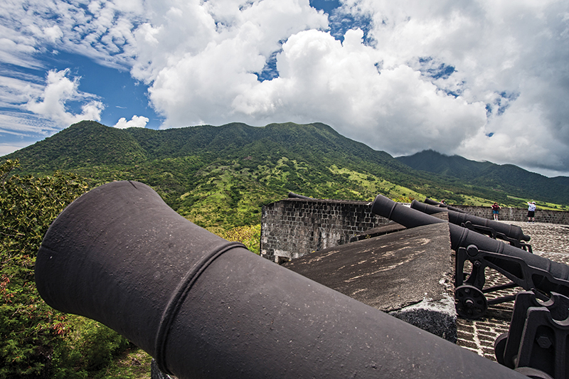 During 2 centuries British and French fought for possession of the island. 
