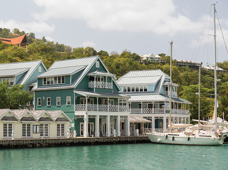 St. Lucia's traditional architecture is of French and British influence.
