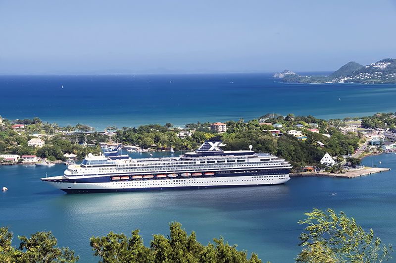 St. Lucia welcomes numerous cruise ships
