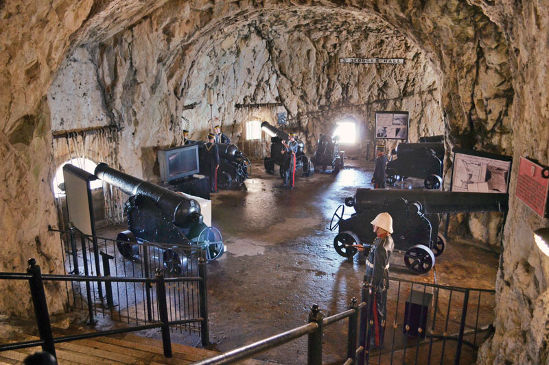 It was during 1940 and 1941 that the network of tunnels within the Rock was finished.
