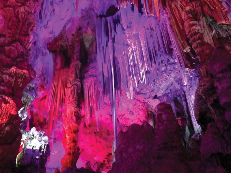 St Michael’s Cave has attracted visitors to Gibraltar since ancient times. 