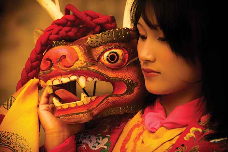 El Dragón Tronante de la mitología butanesa es un símbolo nacional.