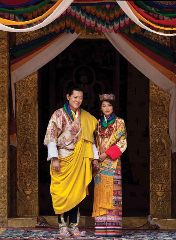 The current kings of Bhutan.
