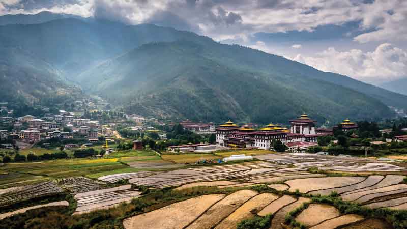 Thimpu is the capital of the country.
