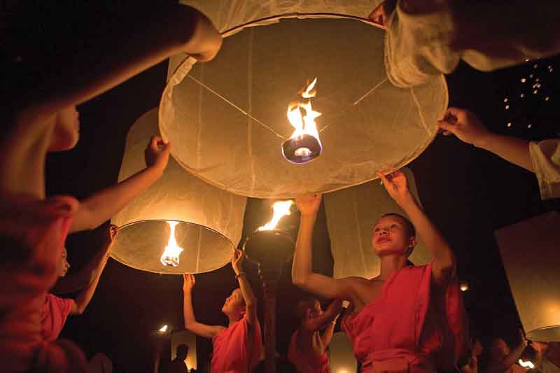 The teachings of Buddha began with the Sermon at Benares