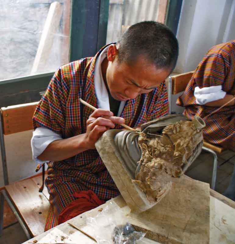 Artes y oficios
tradicionales de Bután