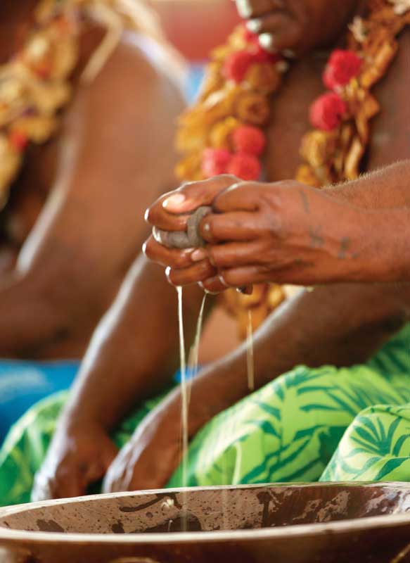 It’s customary to drink kava on special occasions like weddings and funerals, but it is also used for its healing, sedative and anesthetic properties.
