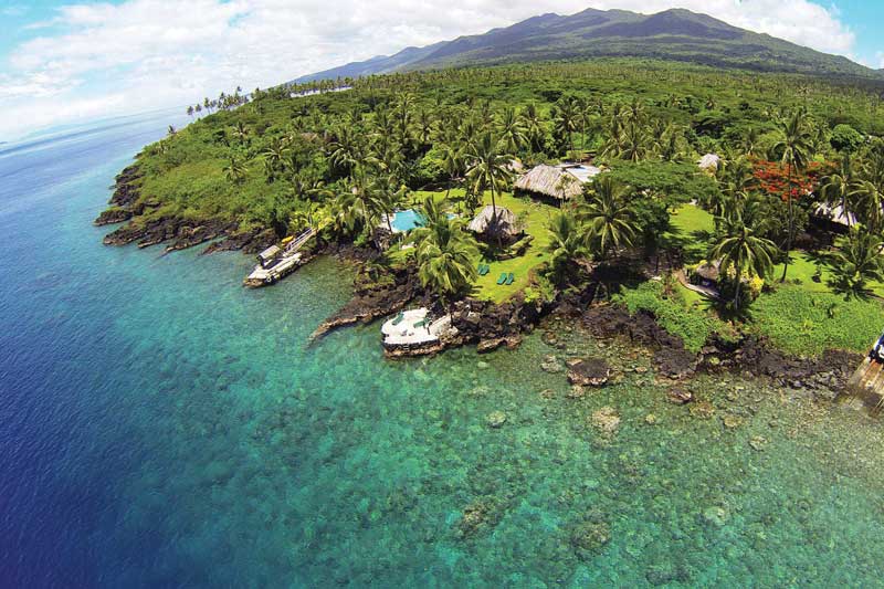 Taveuni es la tercera isla más grande de Fiyi. 
