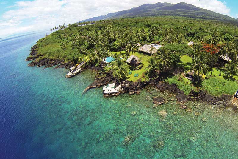 Taveuni es la tercera isla más grande de Fiyi. 
