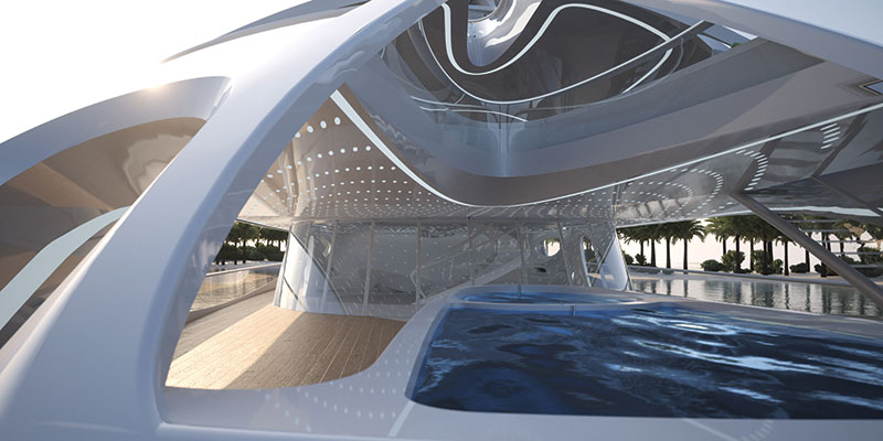 Amura,The Unique Circle Jazz Yacht designed by Zaha Hadid 