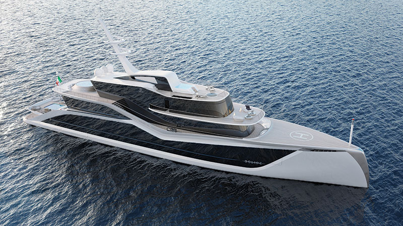 Amura,Progetto Bolide: Tankoa Yachts & Exclusiva Design Studio concept.
