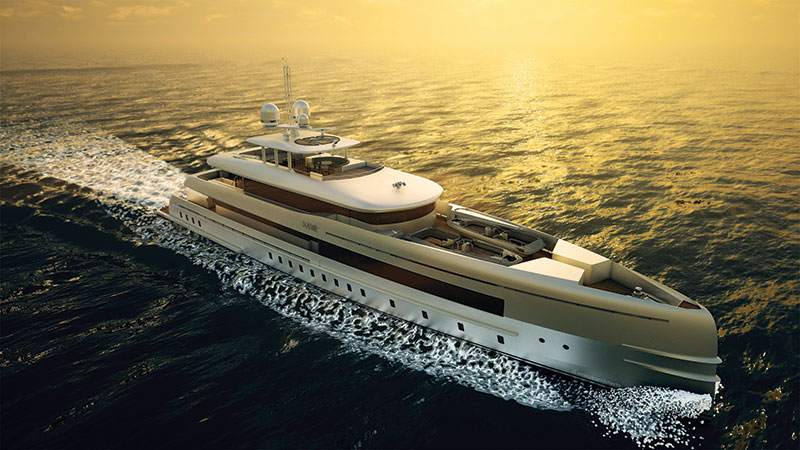 Amura,El Heesen Home es propulsado por dos motores MTU 805hp diesel-eléctricos y alcanza 16.3 nudos. 