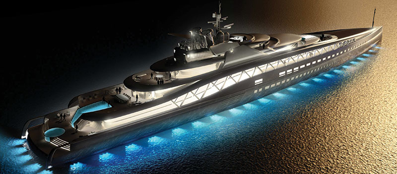 Amura,Ken Freivokh Design is known for their forward-thinking designs like the M/Y Ghost and M/Y Fortissimo.