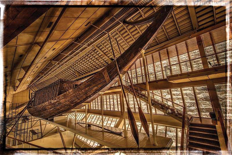 Amura,Kheops Solar Boat Museum, Giza. Egypt.