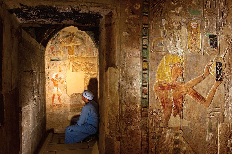Amura,La capilla de Amón-Ra, en Tebas, Egipto. 